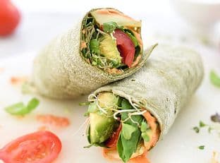 Hummus Veggie Wrap