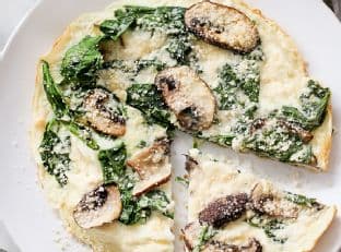 Spinach and Mushroom Egg White Frittata