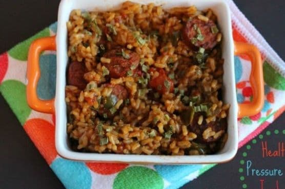 Healthier Pressure Cooker Jambalaya
