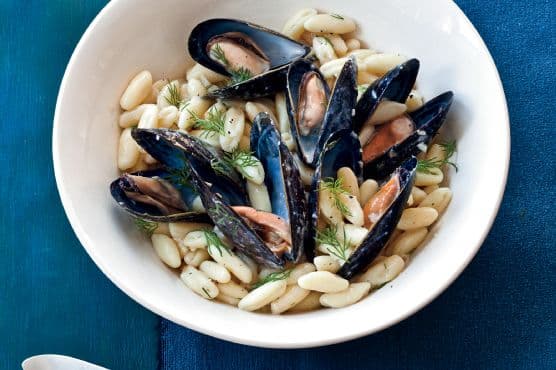 Cavatelli with Mussels, Lillet and Dill