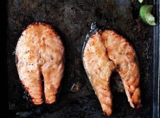 Miso-Glazed Salmon Steaks