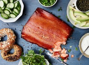 Hot-Smoked Salmon with Tarragon Crème Fraîche