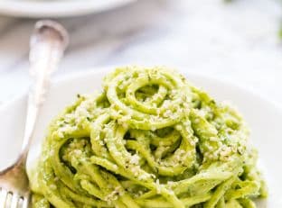 Raw Avocado Pesto Zucchini Noodles