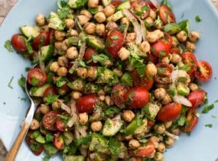 Spiced Chickpea Cucumber Salad