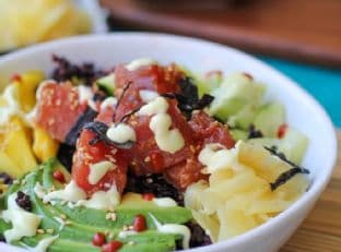 Ahi Poke Sushi Bowls with Wasabi Mayo