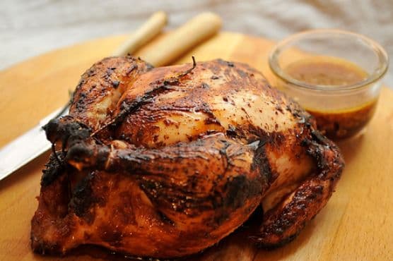 Misoyaki Roast Chicken With Shoyu Onion Sauce