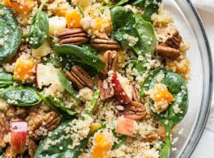 Fall Quinoa Salad with Butternut Squash and Apples