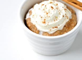 Healthy Cinnamon Roll Mug Cake