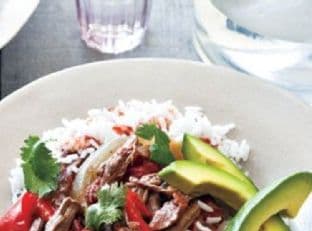 Slow Cooker Cuban Braised Beef and Peppers