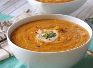 Moroccan Carrot Red Lentil Soup