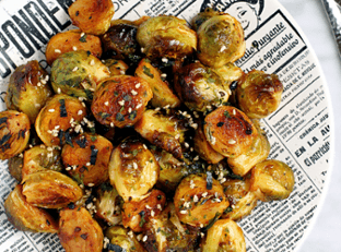 Roasted Brussels Sprouts with Gochujang Glaze