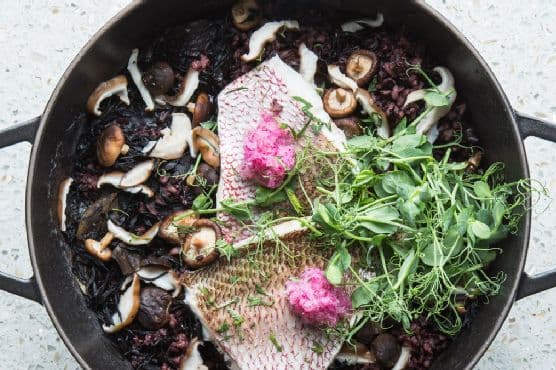 Steamed Fish in Clay Pot with Ashwagandha