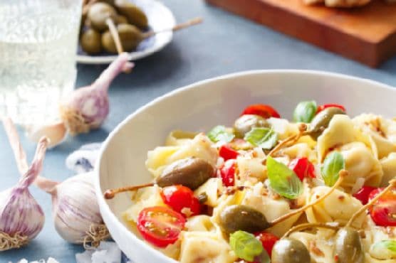 Tortelloni with Anchovies & Capers