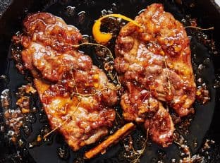 Maple-Habanero Glazed Pork Steaks