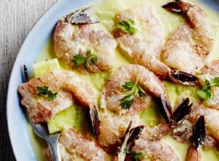 Aguachile de Camarón (Shrimp Cooked in Lime and Chile)