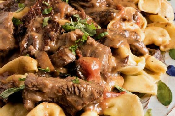 Braised Beef and Tortelloni
