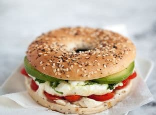 Microwave Egg and Vegetable Breakfast Sandwich