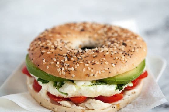 Microwave Egg and Vegetable Breakfast Sandwich