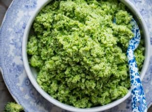 garlic mashed broccoli