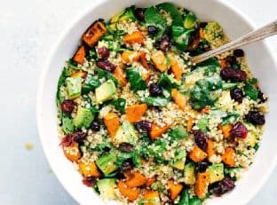 Roasted Sweet Potato Quinoa Salad