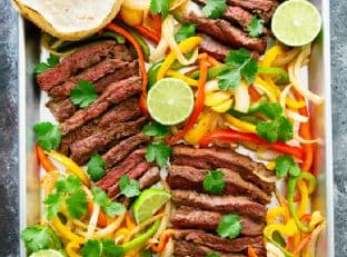 Sheet Pan Steak Fajitas