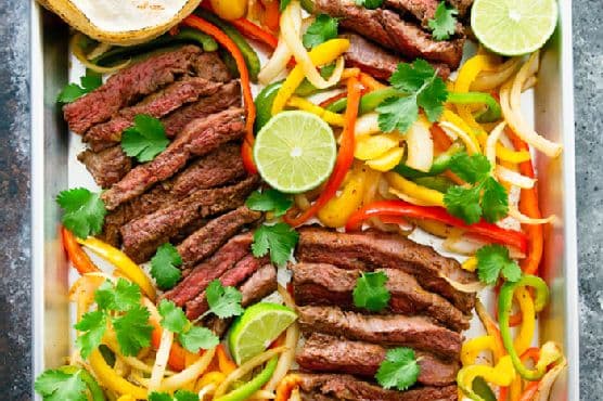 Sheet Pan Steak Fajitas