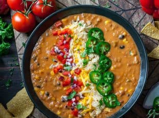 Vegetarian Lentil Tortilla Soup (Instant-Pot + Slow Cooker)