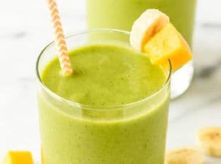 4 Ingredient Mango Green Smoothie