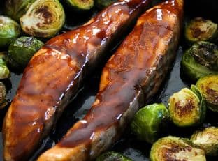 Maple Soy Glazed Salmon