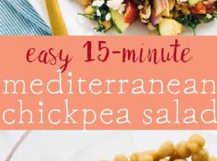 15-Minute Mediterranean Chickpea Salad (Meal-Prep Friendly)